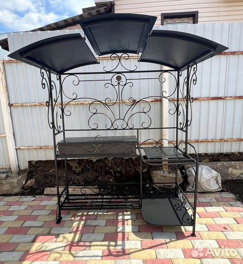 Мангал с печкой