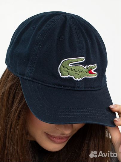 Кепка бейсболка женская синяя Lacoste