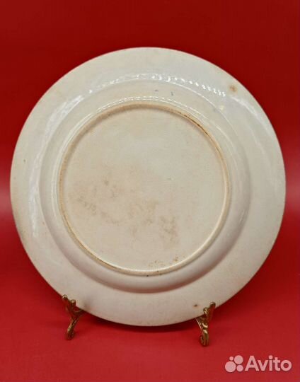 Антикварная тарелка Дети. Франция. Керамика