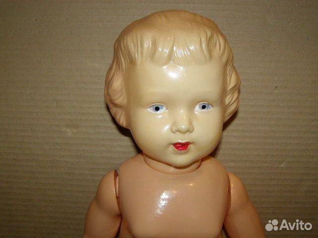 Кукла целлулоид.50-е годы.ссср. люкс 52 см