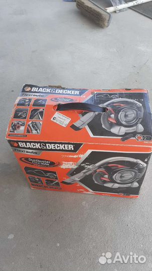 Автомобильный пылесос black decker