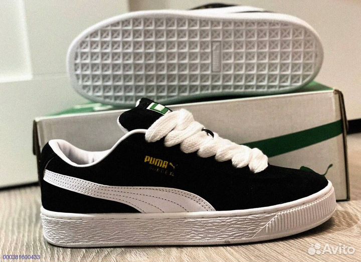 Кроссовки мужские Puma Suede XL “Black White “