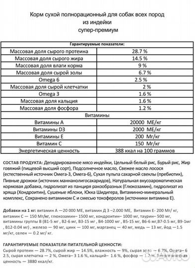 Корм променад для собак и кошек супер премиум