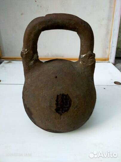 Гиря чугунная 16 кг, СССР