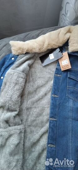 Куртка мужская джинсовая с мехом