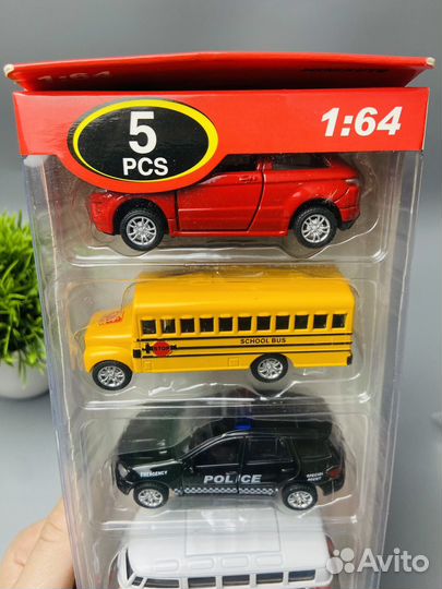 Набор металлических машин 5 шт