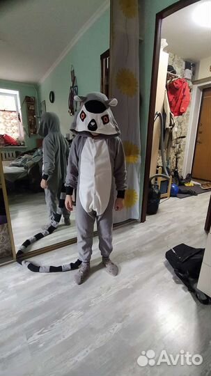 Кигуруми костюм лемура, детский 122 рост