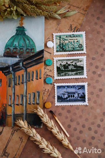 Картина городской пейзаж