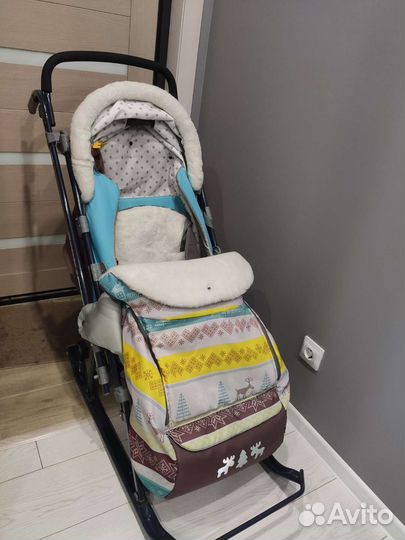 Коляска санки