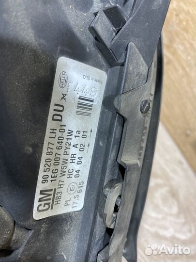 Фара передняя левая Opel Astra G 142461