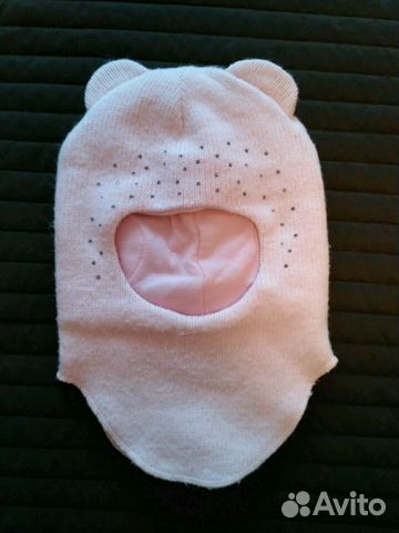 Шапка-шлем для девочки р.46-48