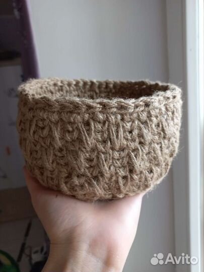 Корзина из джута