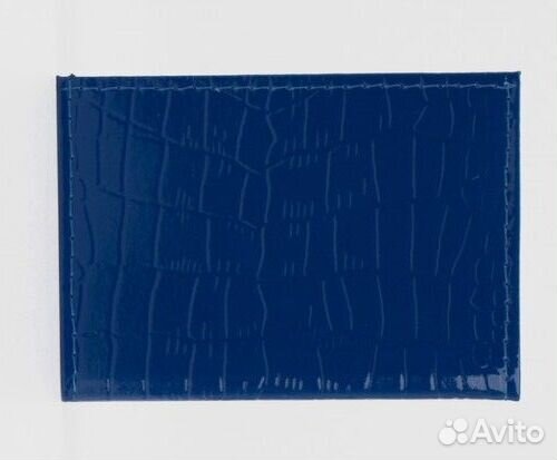 Визитница, 36 карт, кожа синий Россия