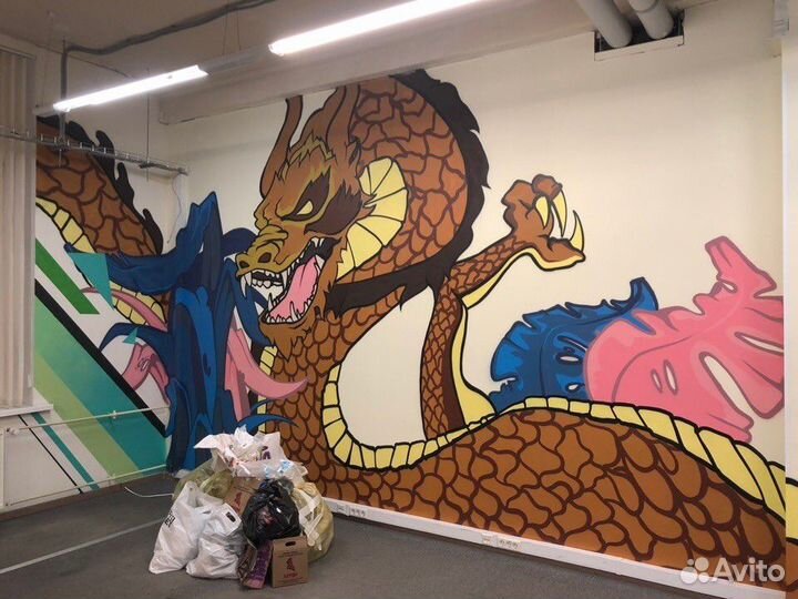 Граффити оформление, роспись стен