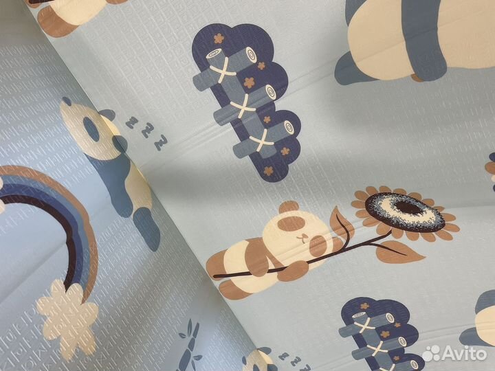 Развивающий детский складной коврик 180х200