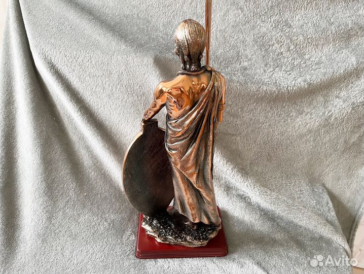 Статуэтка африканский воин полистоун новая