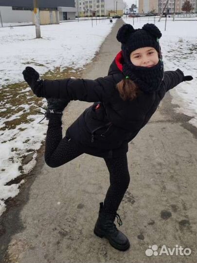 Балаклава вязаная с ушками