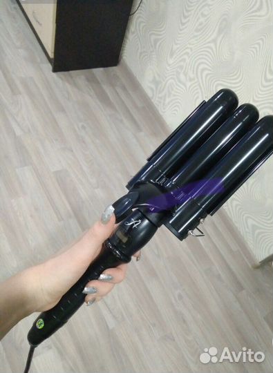 Тройная плойка для волос Arkatique Dark 32mm