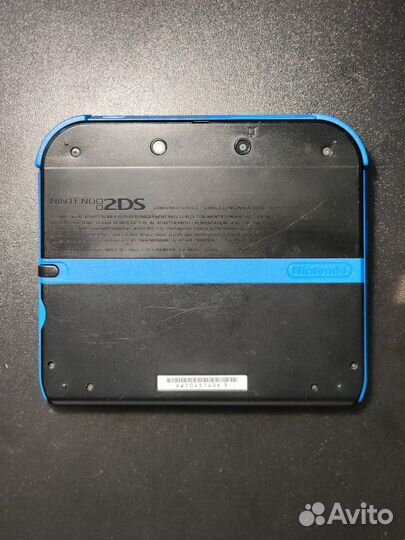 Nintendo 2ds old чёрно-синяя