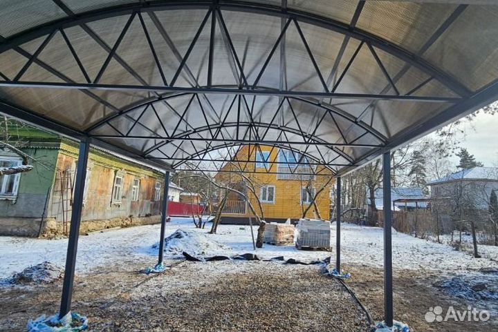 Навесы для автомобиля под ключ