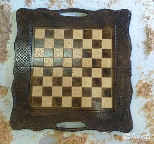 Нарды шахматы ручной работы резные
