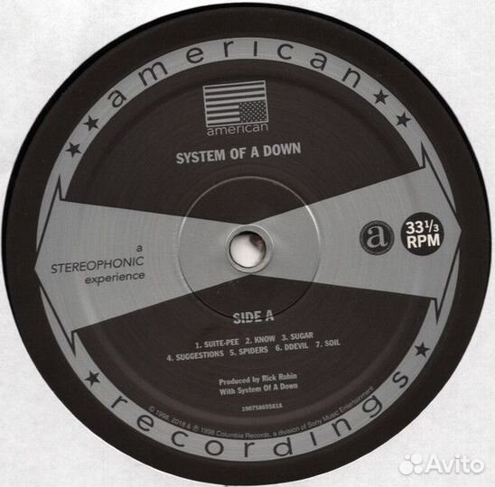Виниловая пластинка Sony System Of A Down System O