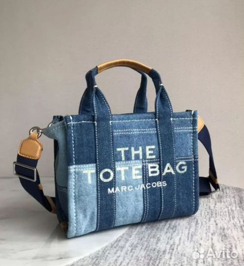 Сумка Marc Jacobs The denim tote BAG blue