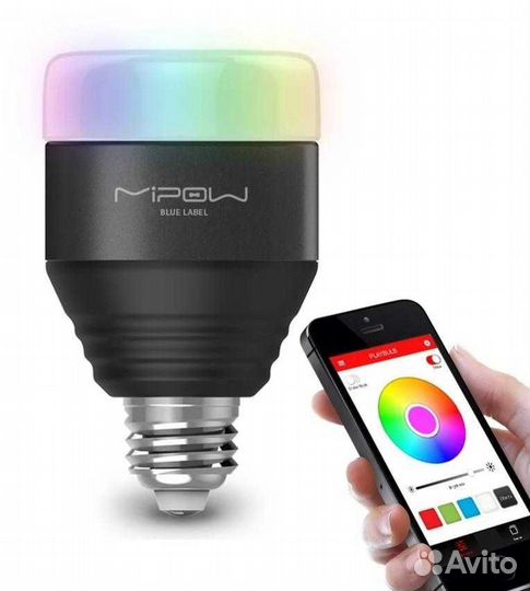 RGB лампочка с подсветкой (управление с телефона)