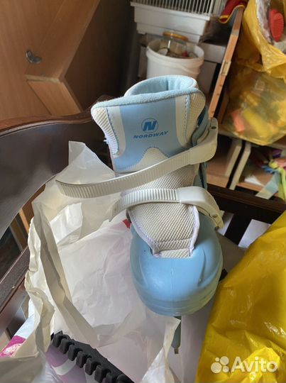 Коньки для девочки размер 34-37