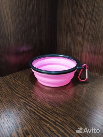 Складная силиконовая миска для собак и кошек