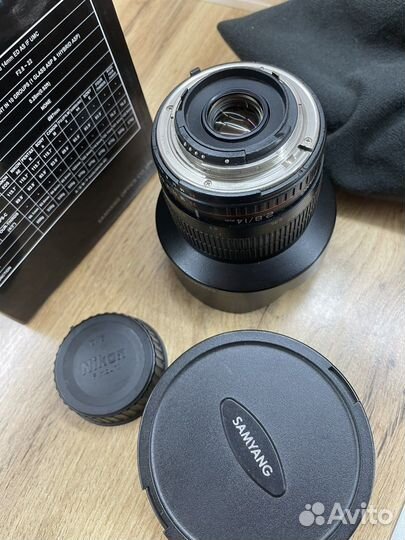 Продам объектив Samyang 14mm f2,8 for Nikon
