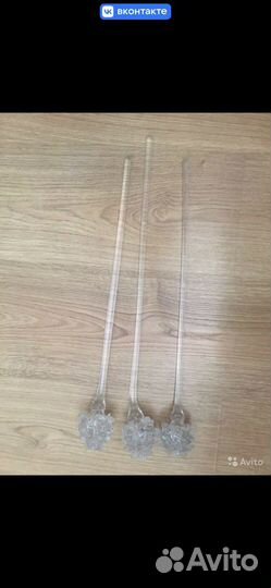 Хрустальные розы и вазочка