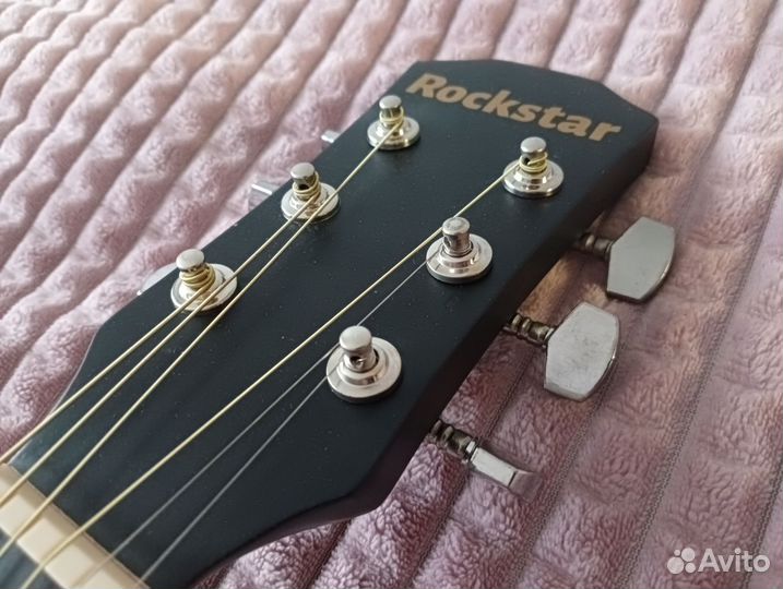 Гитара акустическая Rockstar новая комплект
