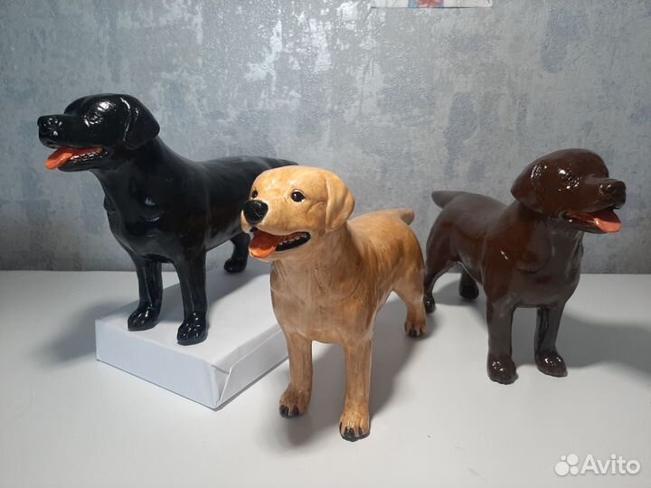 Статуэтки собак крупных и средних пород (гипс)