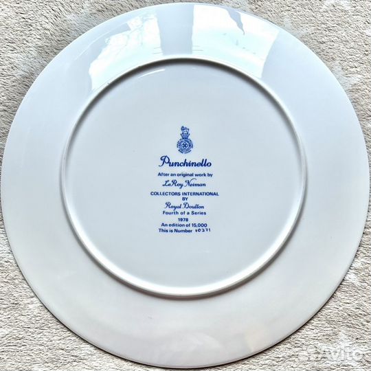 Royal Doulton 1978г Пульчинелла 27см редкость