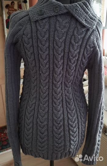 Мужская рубашка, лен. Свитер и полувер вязаный