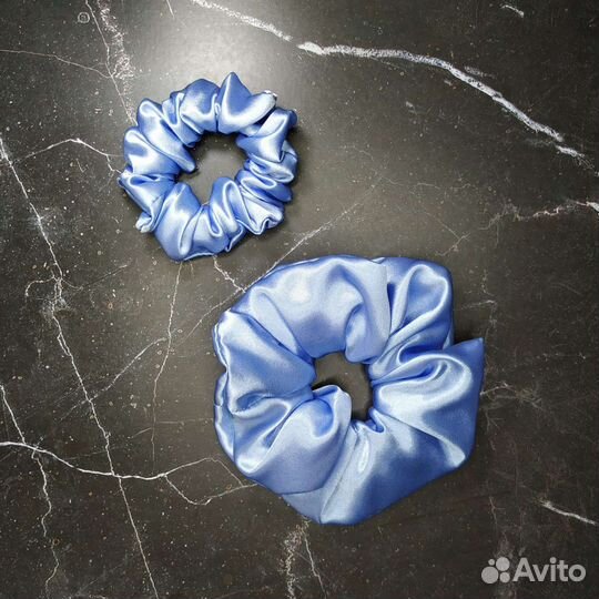 Резинка для волос шелковая комплект 2 штуки