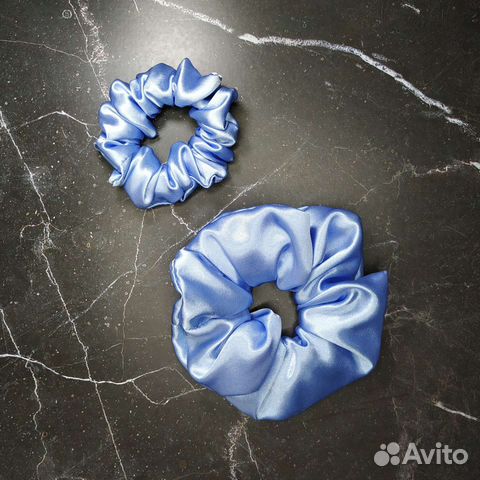Резинка для волос шелковая комплект 2 штуки