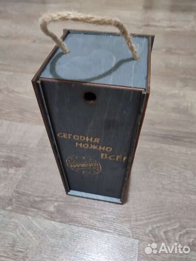 Декоративная коробка дерево для бокала