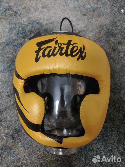 Шлем боксерский новый Fairtex M1 gold размер М