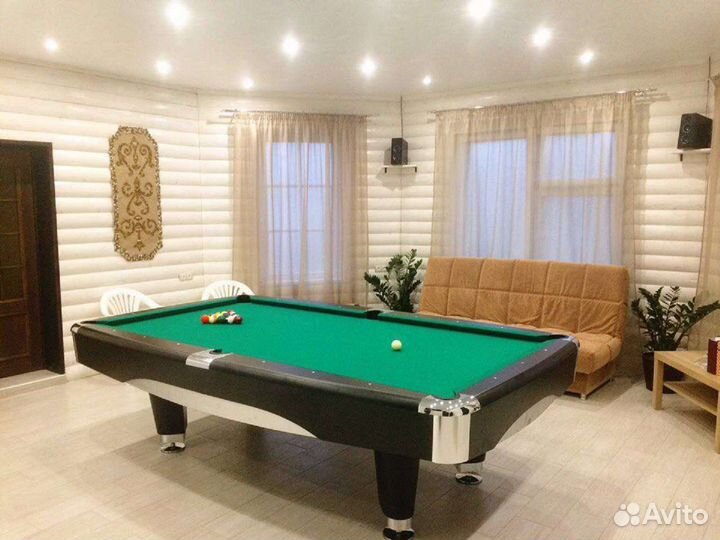 Баня на дровах + бильярд