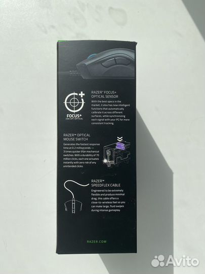 Мышь проводная Razer DeathAdder V2 чёрная