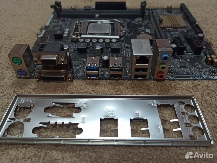 Asus H110M-K + i3 6100 + кулер