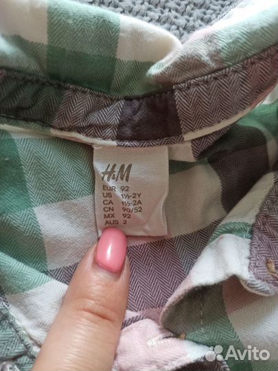 Платье хлопковое h&m 92размер
