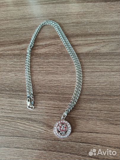 Цепочка с кулоном Серебро