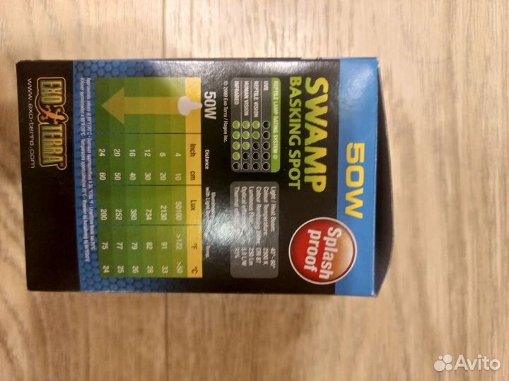 Лампа для болотных и водяных рептилий