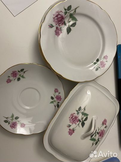 Чайный сервиз СССР, посуда, тарелки