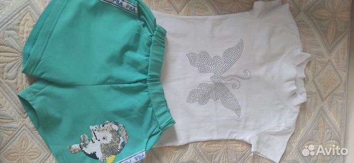 Вещи пакетом для девочки на рост 120 о134