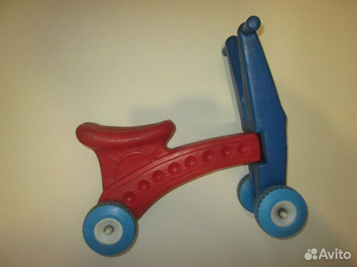 Детский мотороллер-каталка полиэтилен СССР