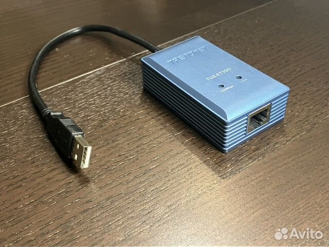 Сетевой адаптер USB trendnet TU2-ET100